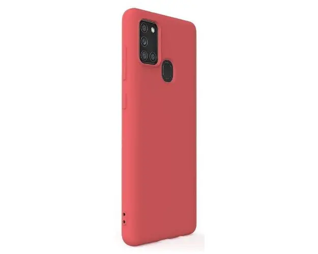 Protectie Spate Lemontti Soft Slim LEMSSA21SSRD pentru Samsung Galaxy A21s (Rosu)