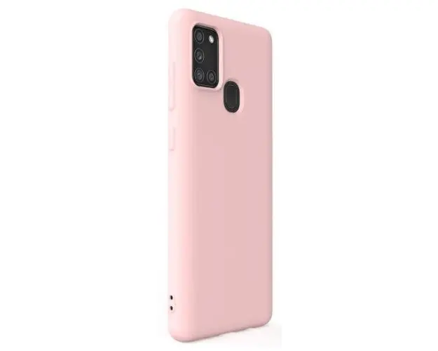 Protectie Spate Lemontti Soft Slim LEMSSA21SPS pentru Samsung Galaxy A21s (Roz)