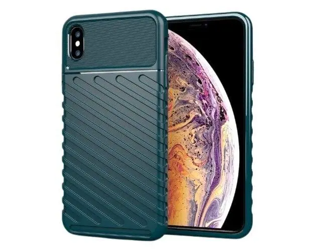 Protectie Spate Lemontti Thunderbolt EDA00150911C pentru Apple iPhone XS Max (Verde)