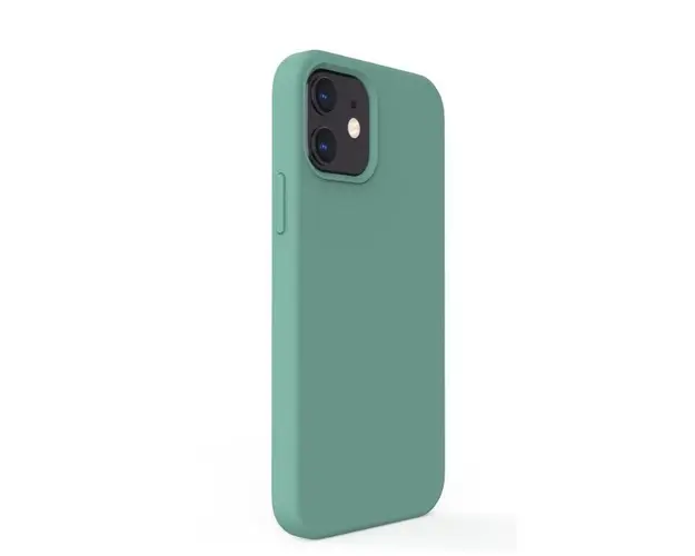 Protectie Spate Liquid Silicon LEMCLSXIIPFG pentru Apple iPhone 12 / 12 Pro (Verde)