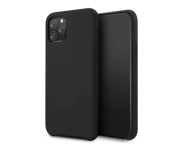 Protectie Spate Silicone Lite LEMHSLIXIPN pentru Apple iPhone 11 Pro (Negru)