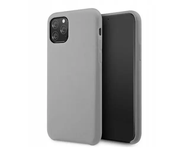 Protectie Spate Silicone Lite LEMHSLIXIPG pentru Apple iPhone 11 Pro (Gri)