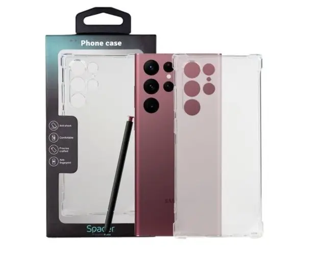 Protectie Spate Spacer SPPC-SM-GX-S22U-CLR pentru Samsung Galaxy S22 Ultra (Transparent)