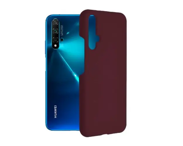 Protectie Spate Techsuit Soft Edge Silicone pentru Huawei Nova 5T / Honor 20 (Violet)