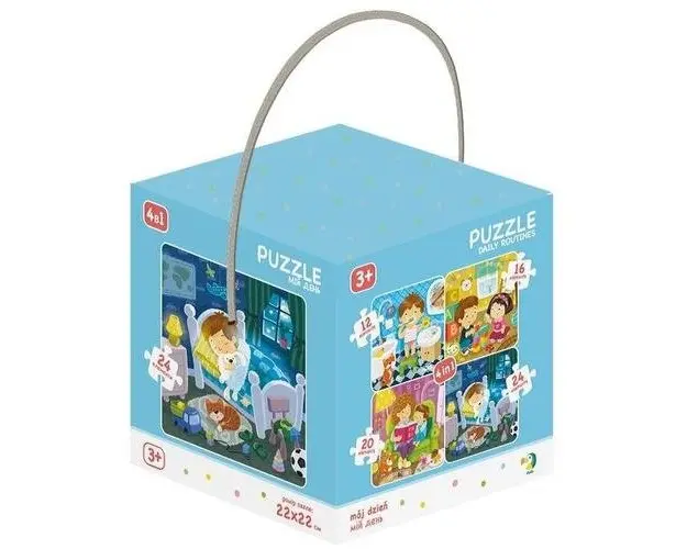 Puzzle 4 in 1 - Activitatile zilnice (12, 16, 20, 24 piese)