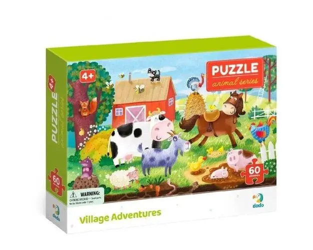 Puzzle - Peripetii la ferma (60 piese)