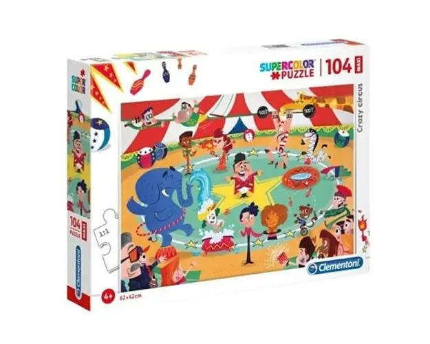Puzzle supercolor Crazy Circus, 104 piese