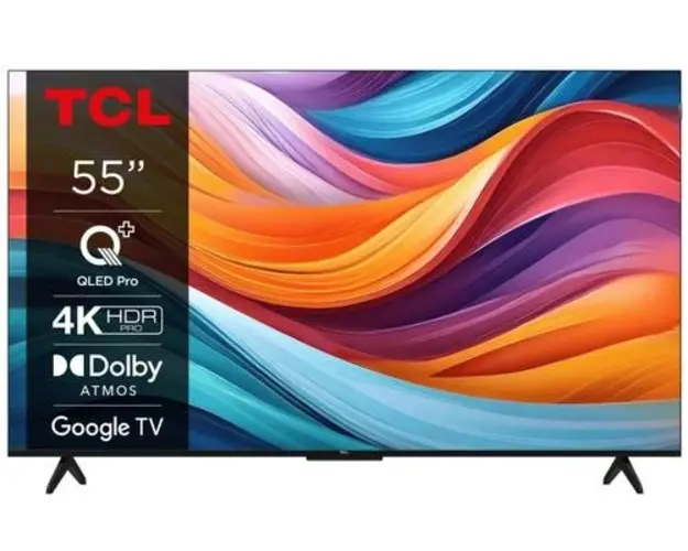 Televizor QLED TCL 139 cm (55inch) 55T7B, Ultra HD 4K, Smart TV, WiFi, CI