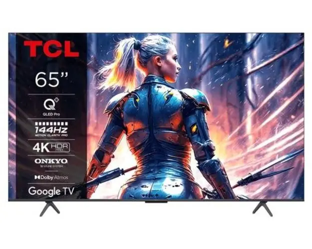 Televizor QLED TCL 165 cm (65inch) 65T8B, Ultra HD 4K, Smart TV, WiFi, CI+