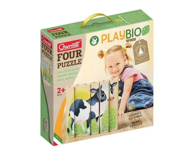 Puzzle Quercetti Four Animale Ferma Bio