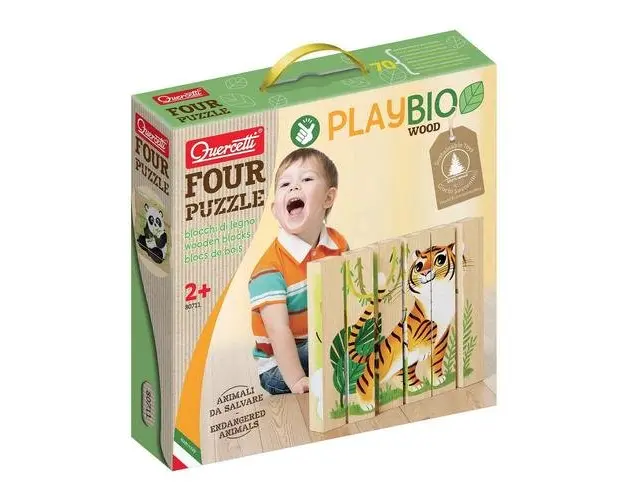 Puzzle Quercetti Animale Salbatice Bio