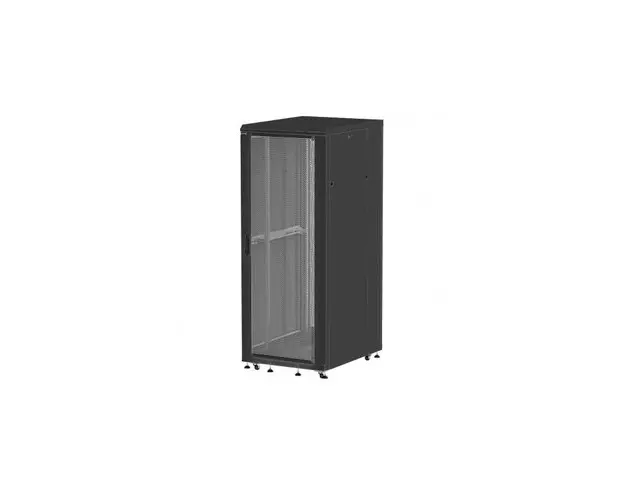Rack 19'' 26U 800x1100 DECKRO seria D-SERVER, de podea, asamblat, usi perforate (fata si spate), laterale detasabile, 1000kg