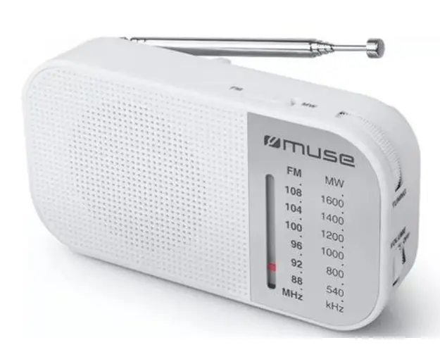 Radio Portabil Muse M-025 , FM/MW (Alb)