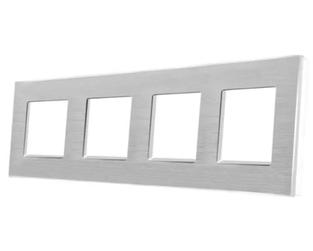 Rama Cvadrupla din Aluminiu LUXION (Alb)