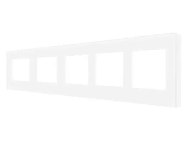 Rama Cvintupla LUXION Din Sticla (Alb)