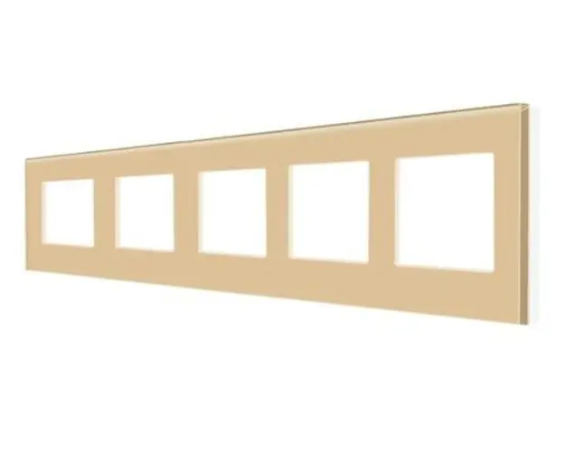 Rama Cvintupla LUXION Din Sticla (Auriu)