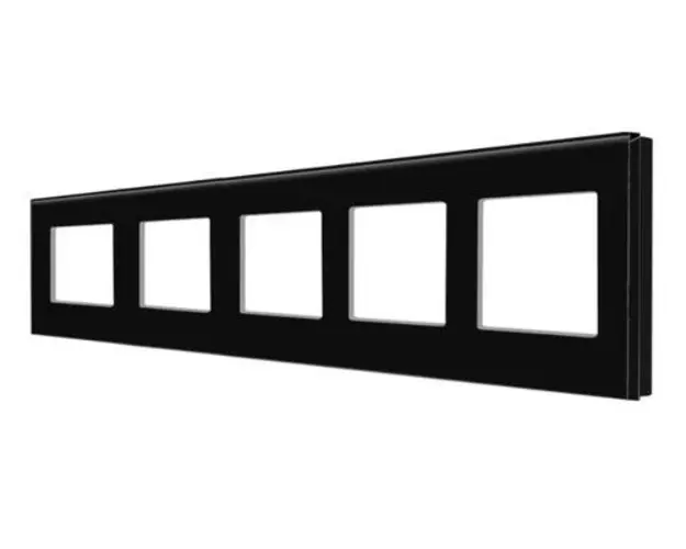 Rama Cvintupla LUXION Din Sticla (Negru)