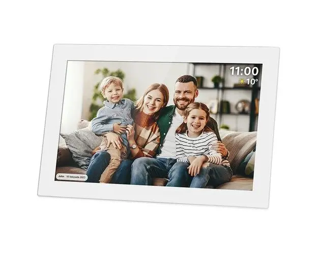 Rama foto digitala Kruger&Matz Frameo KM1100W, Ecran tactil IPS 10.1inch, Wi-Fi (Alb)
