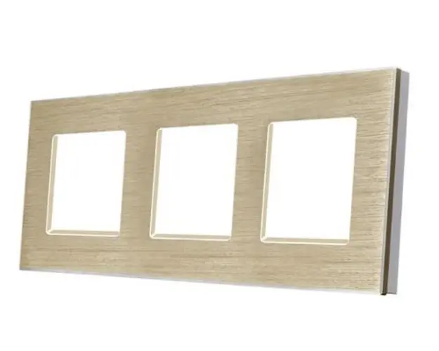 Rama Tripla din Aluminiu LUXION (Auriu)