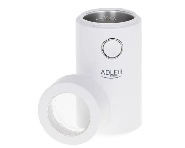 Rasnita de cafea Adler AD4446ws, 75 g, 150 W (Alb/Argintiu)