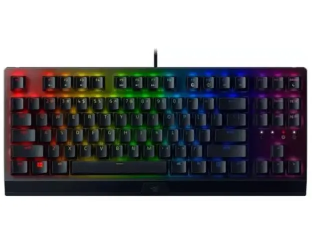 Tastatura gaming mecanica Razer BlackWidow V3, TKL, iluminare Chroma RGB, switch Razer Yellow, US Layout (Negru)