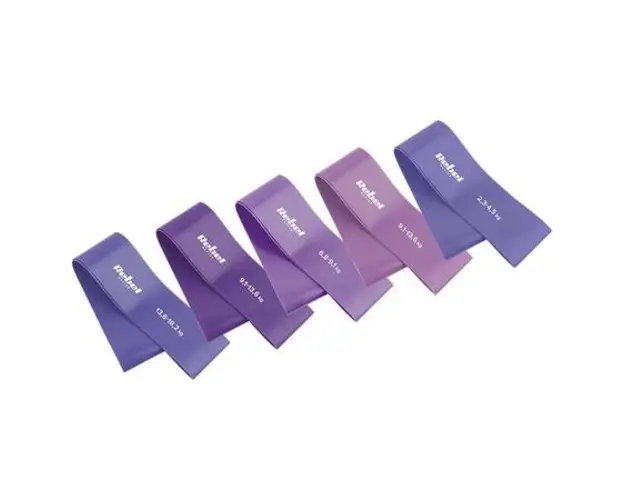 Set 5 benzi elastice REBEL ACTIVE MINI BAND, latex, 2-18KG 