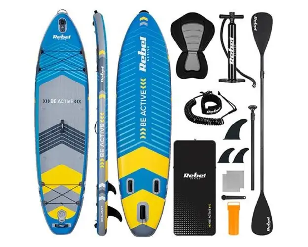 Set placa gonflabila Rebel PADDLE RBA-4507-BL, 335 x 84 x 15 cm (Albastru)