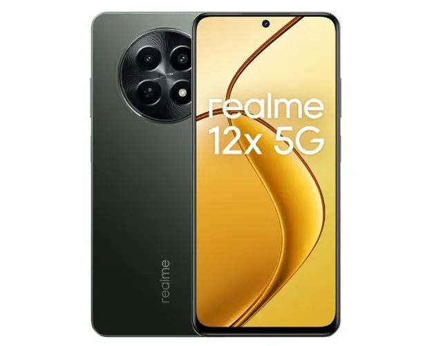 Telefon Mobil Realme 12x, Procesor Mediatek Dimensity 6100+ Octa-Core, IPS LCD 6.67inch, 8GB RAM, 256GB Flash, Camera Duala 50 + 2 MP, Wi-Fi, 5G, Dual SIM, Android (Negru)