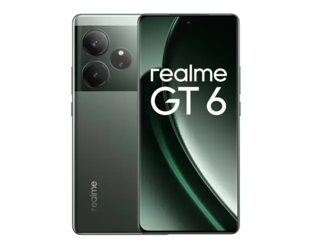 Telefon Mobil Realme GT 6, Procesor Qualcomm SM8635 Snapdragon 8s Gen 3, LTPO AMOLED Capacitive touchscreen 6.78inch, 16GB RAM, 512GB Flash, Camera Tripla 50+50+8MP, Wi-Fi, 5G, Dual SIM, Android (Verde)