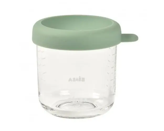 Recipient ermetic sticla Beaba 250 ml Sage Green