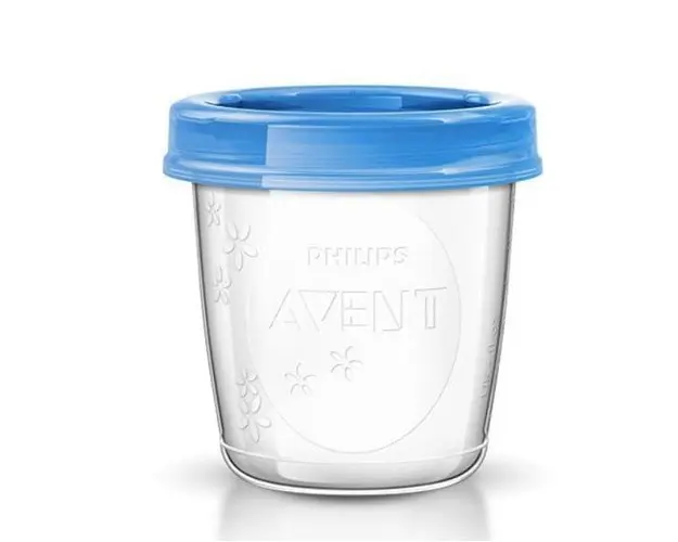 Recipient stocare lapte Philips-Avent SCF619/00 (Albastru/Transparent)