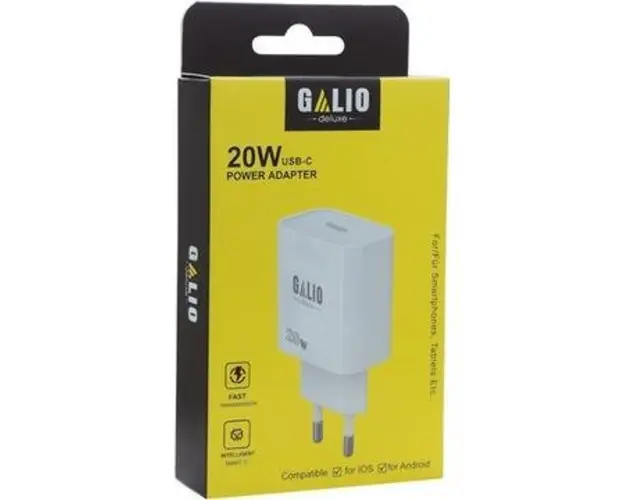 Incarcator retea REZ Galio, 20W, USB (Alb)