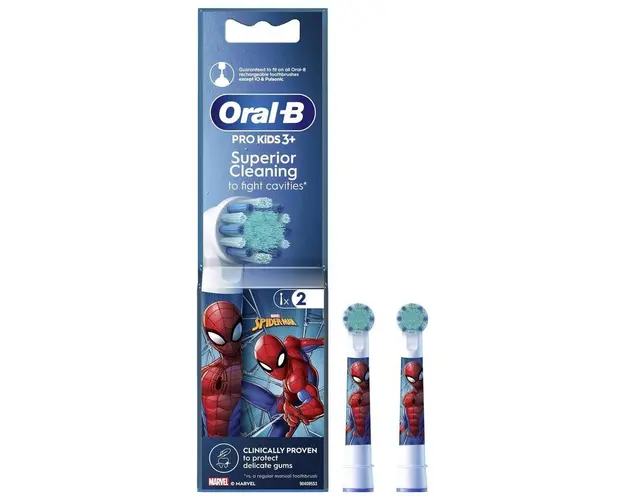 Rezerve periuta de dinti Oral-B EB10S Spiderman, 2 bucati (Mutlicolor)