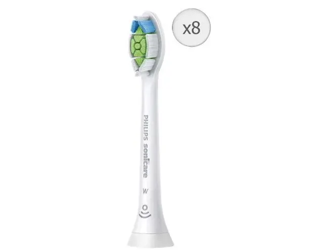 Rezerve Philips Sonicare Optimal White HX6068/12, 8 capete de periere standard, Sincronizarea modurilor BrushSync (Alb)