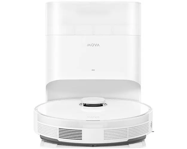 Aspirator robot cu mop Dreame Mova S10 Plus, 7000Pa, 5200mAh, Autonomie pana la 260 minute, Statie colectare automata (Alb)