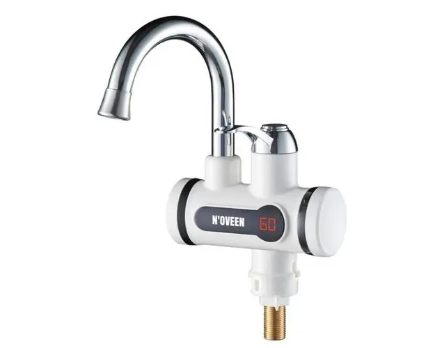 Robinet electric Noveen IWH360, pentru incalzit apa, 3600 W, montare pe chiuveta (Alb)