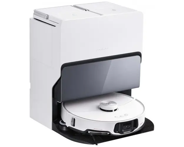 Aspirator robot Roborock S8 MaxV Ultra, 60 W, 10000 Pa, Autonomie 180 minute, Recipient praf 0.27 l, Rezervor apa 0.1 l, 300 mp, Wi-Fi, Amazon Alexa, Siri, Google Home (Alb)