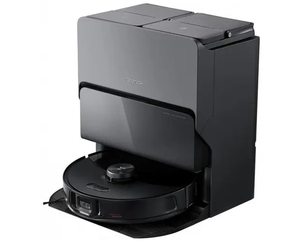 Aspirator robot Roborock S8 MaxV Ultra, 60 W, 10000 Pa, Autonomie 180 minute, Recipient praf 0.27 l, Rezervor apa 0.1 l, 300 mp, Wi-Fi, Amazon Alexa, Siri, Google Home (Negru)