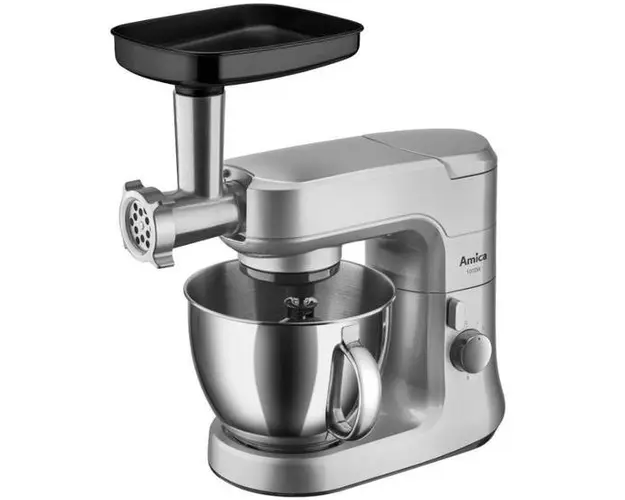 Robot de bucatarie Amica KML 6011, 1000W, bol inox 4.5L, 8 trepte de viteza (Argintiu)