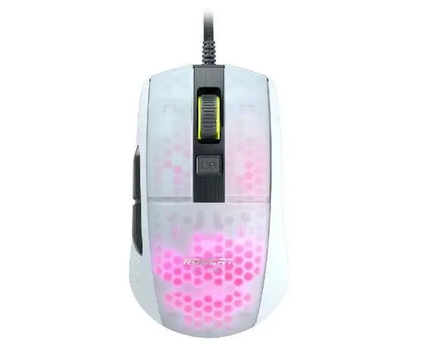 Mouse Gaming Roccat Burst Pro, Optic, 16000 DPI (Alb)