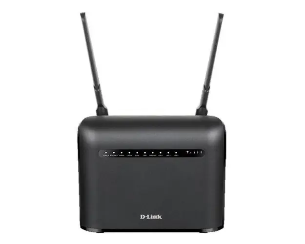 Router wireless D-Link DWR-953V2, Gigabit, Dual-Band, 1200 Mbps, 2 Antene externe (Negru)