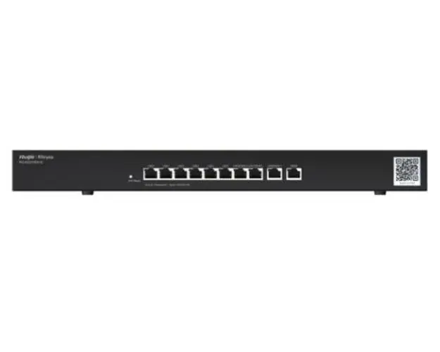 Router Gigabit Ruijie Reyee RG-EG310GH-E, 10 porturi, management cloud, 1.5Gbps, rack-mount 1U (Negru)