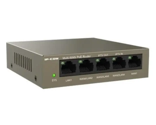 Router IP-COM M20-PoE, 4 porturi Gigabit PoE+, 55W, 1 port RJ45 Gigabit, management