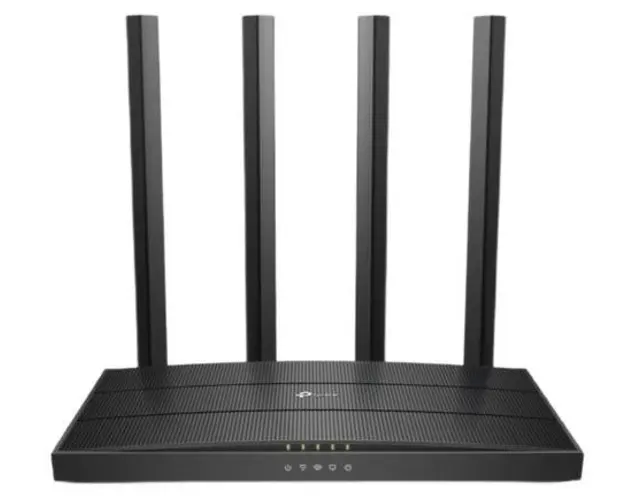 Router Wireless TP-Link Archer C6, Gigabit, Dual Band, 1200 Mbps, 4 Antene externe (Negru)