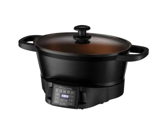 Multicooker Russell Hobbs 28270-56, 750W, 6.5 L, 8 Functii de preparare, Aluminiu (Negru)