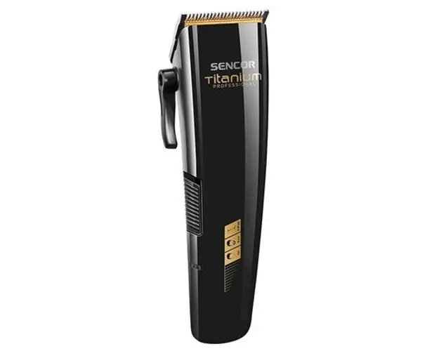 Aparat de tuns SENCOR SHP8400BK, autonomie 60 de minute, Cutite acoperite cu titan (Negru)