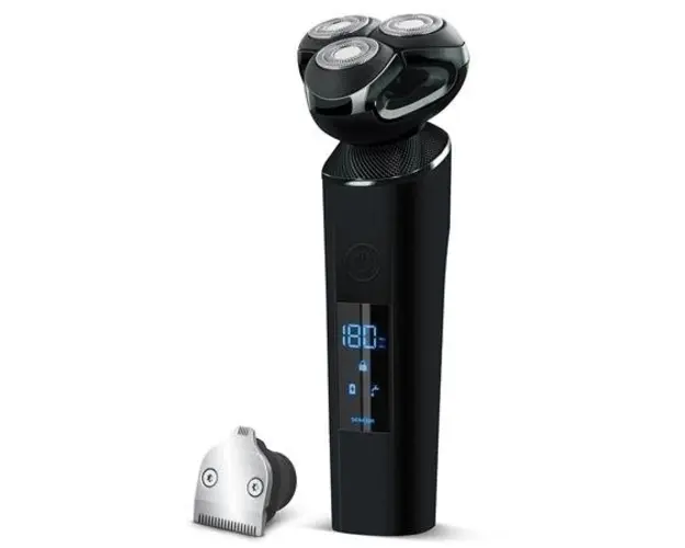Aparat de ras rotativ SENCOR SMS7000BK, autonomie 180 de minute, lame din otel inoxidabil (Negru) 