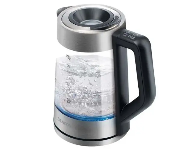 Fierbator electric SENCOR SWK1795SS, 1.7 L, 2200W, 3 moduri de operare (Argintiu)