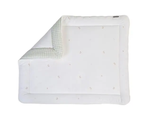 Salteluta de joaca Childhome Jerse Muselina, 75x95 cm (Verde)