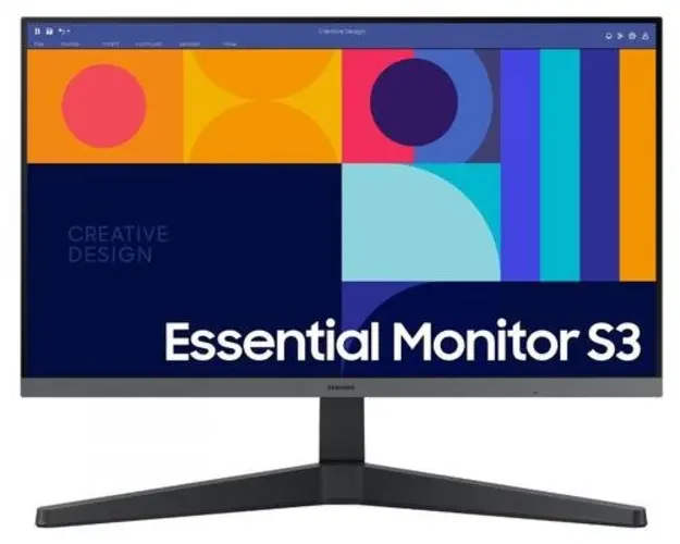 Monitor IPS LED Samsung Essential 24inch S33GC, Full HD (1920 x 1080), HDMI, DisplayPort, 100 HZ, 4 ms (Negru)